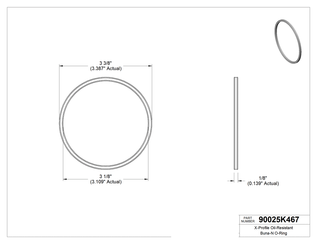 Technical drawing - 90025K467